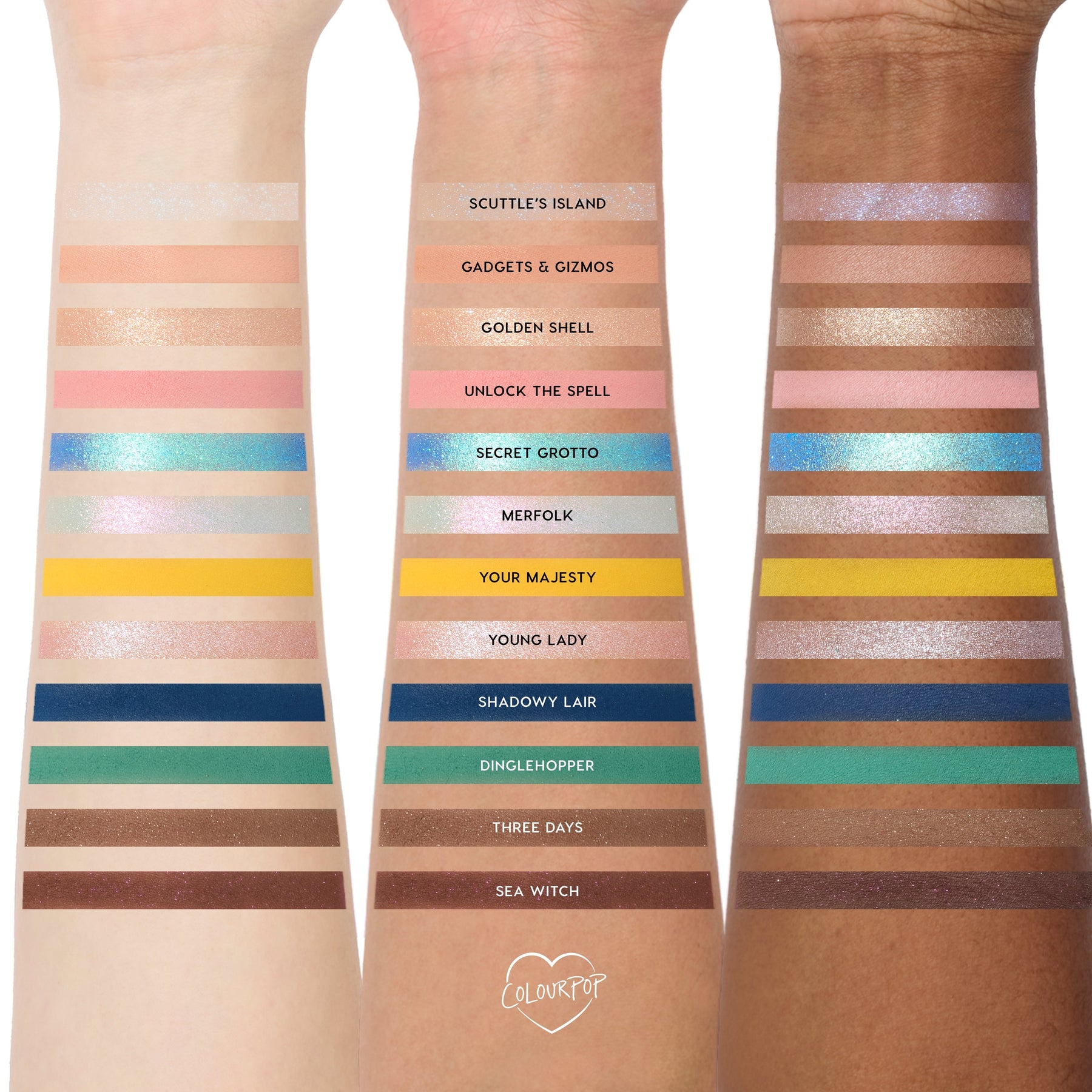ColourPop and The Little Mermaid - Essential Set