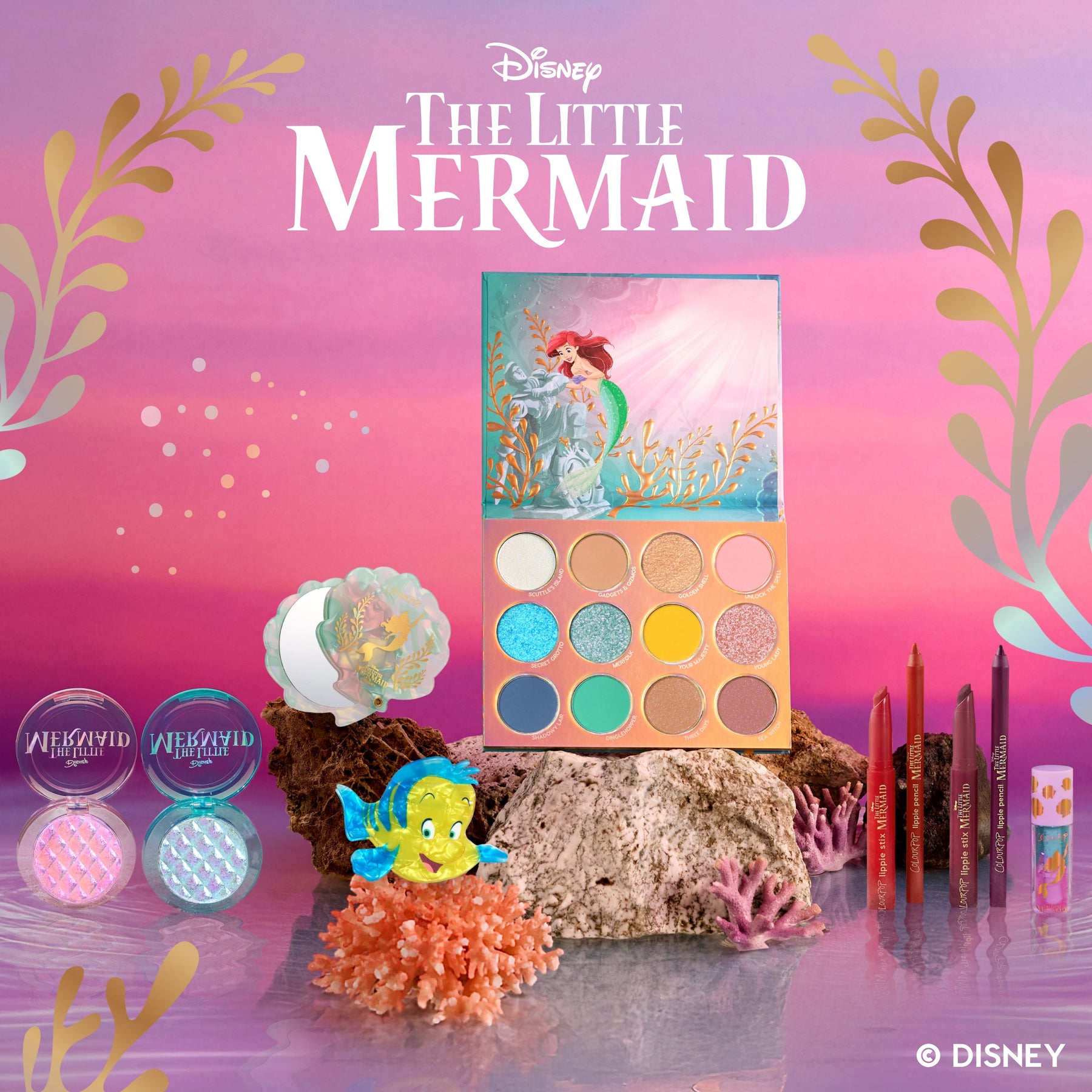 ColourPop and The Little Mermaid - Essential Set
